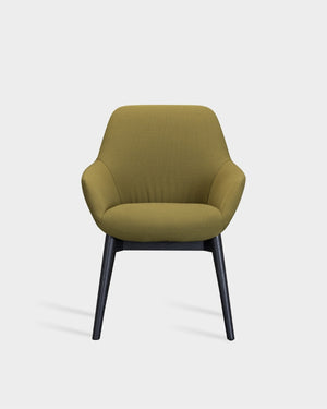 Sinum Chair - Wooden base - Steelcut col. 985