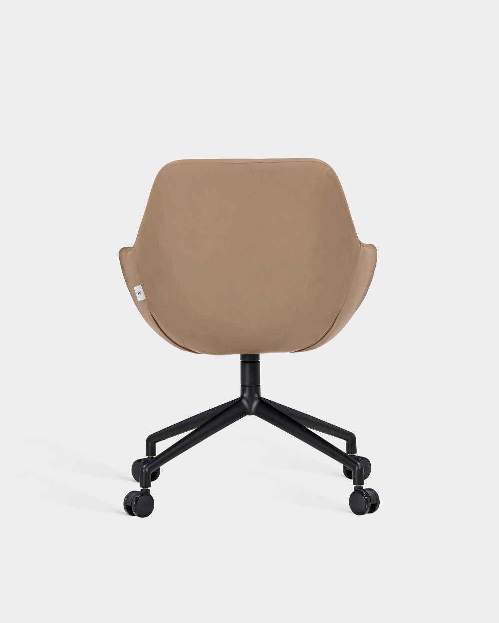 Sinum Chair - Swivel base with castors - Parma col. Macchiato