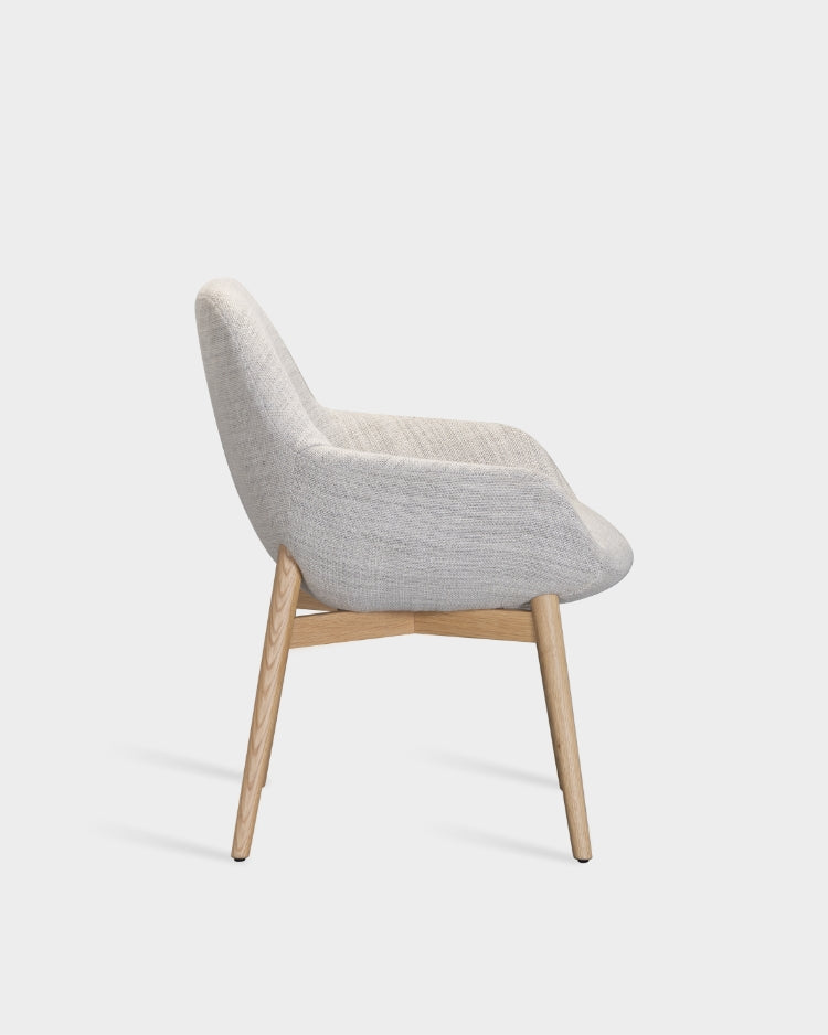 Sinum Chair - Wooden base - Tivoli col. 02