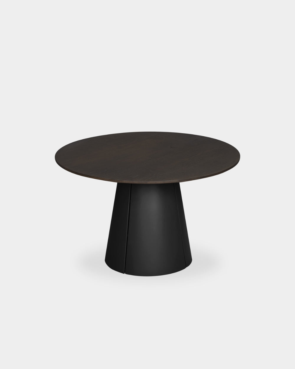 Trim Table - Ø120 - Black/Dark brown oak veneer