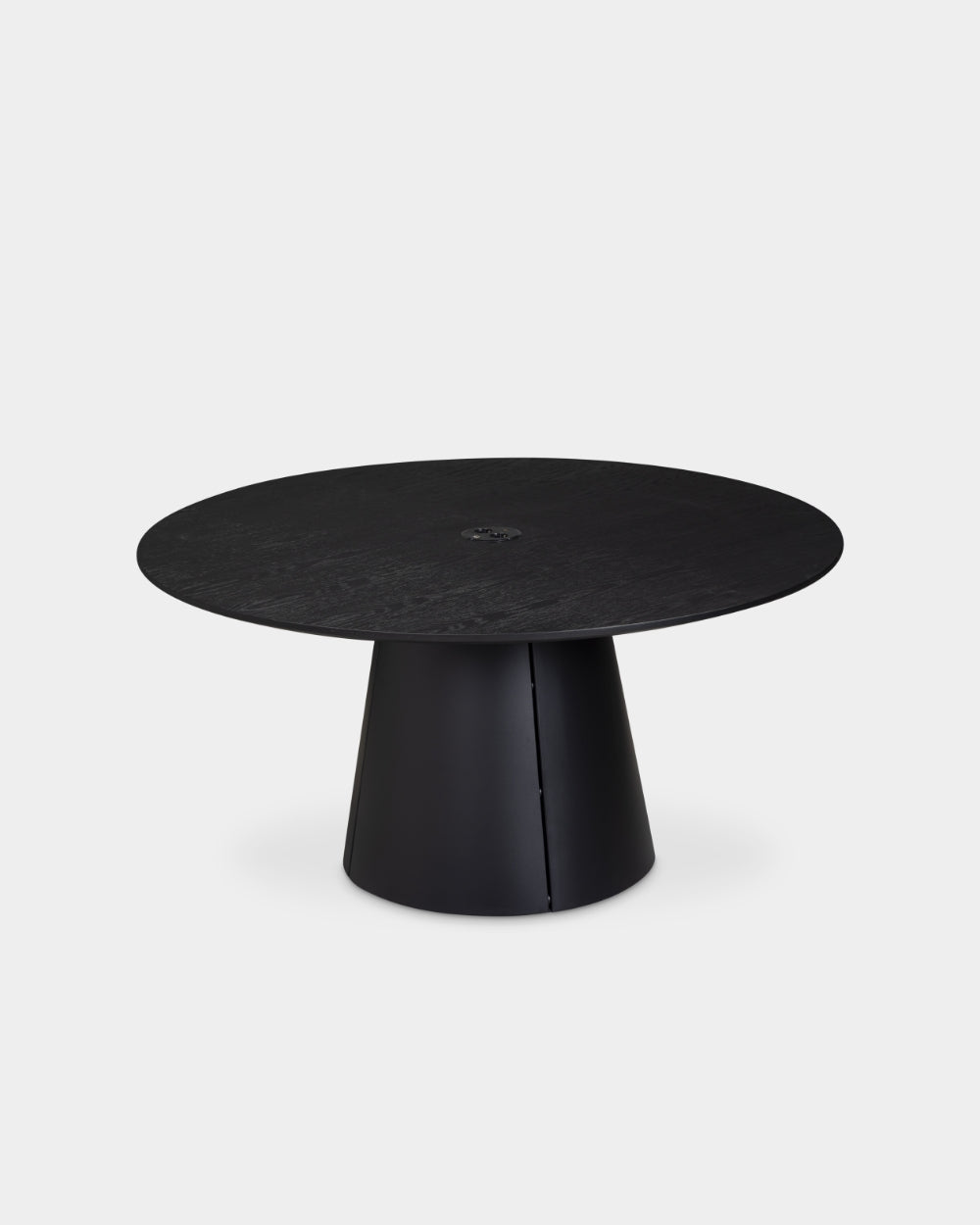 Trim Table - Ø150 - Black/Black oak veneer
