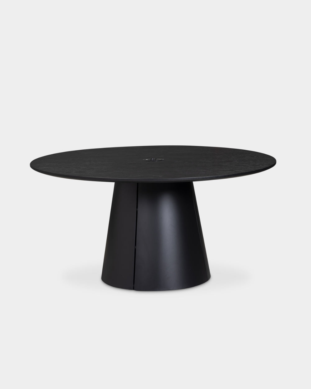 Trim Table - Ø150 - Black/Black oak veneer