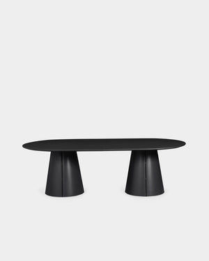 Trim Table - 240 x 120 cm - Black/black laminate