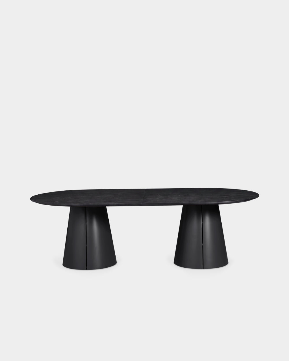 Trim Table - 240 x 120 cm - Black/black oak veneer