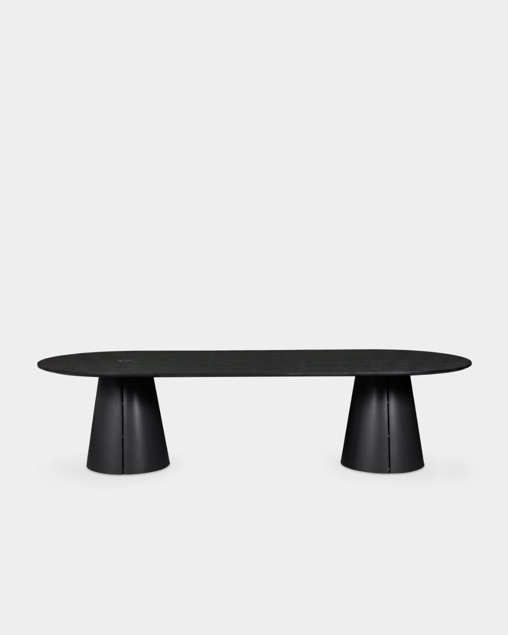 Trim Table - 300 x 120 cm - Black/black oak veneer