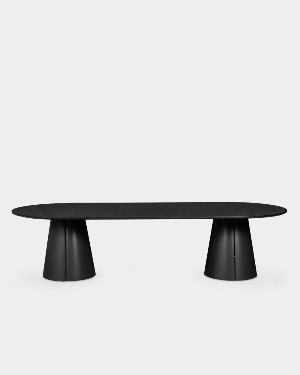 Trim Table - 300 x 120 cm - Black/black oak veneer