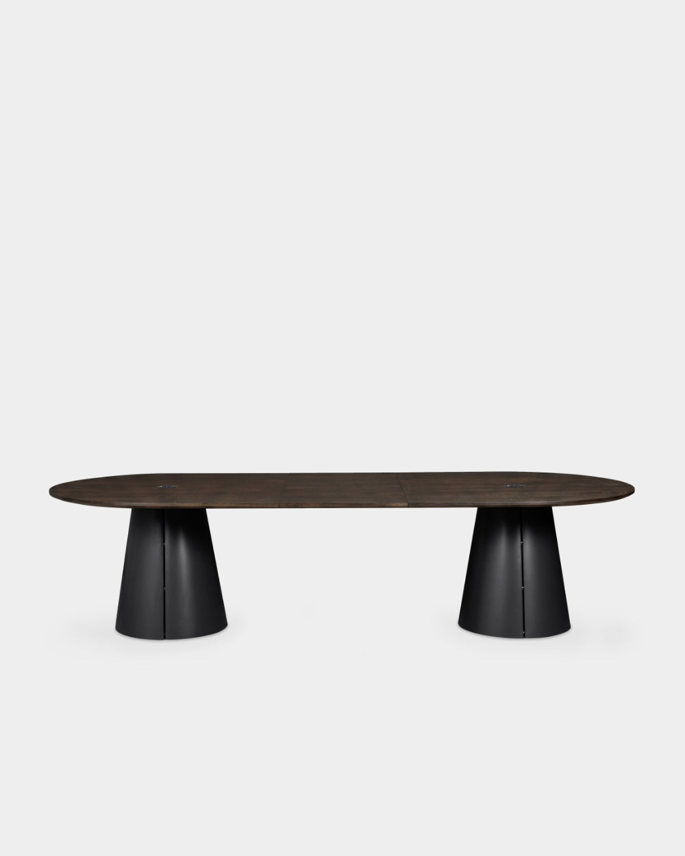 Trim Table - 300 x 120 cm - Black/Dark brown oak veneer