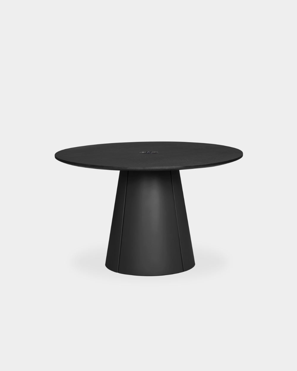 Trim Table - Ø120 - Black/Black oak veneer