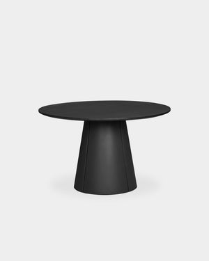 Trim Table - Ø120 - Black/Black oak veneer