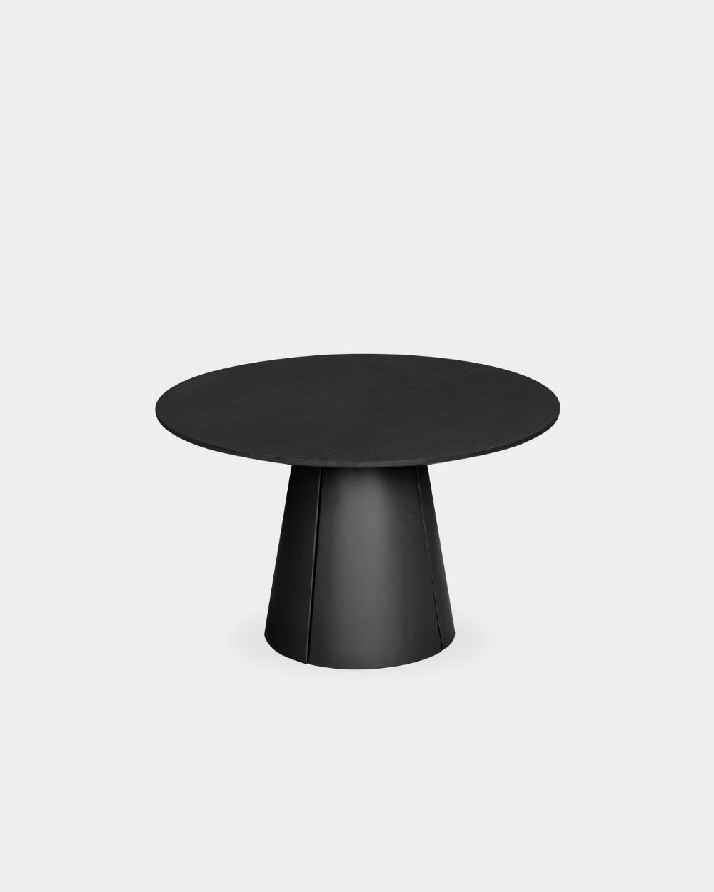 Trim Table - Ø120 - Black/Black oak veneer