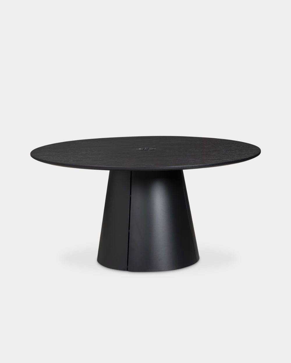Trim Table - Ø150 - Black/Black oak veneer